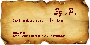 Sztankovics Péter névjegykártya